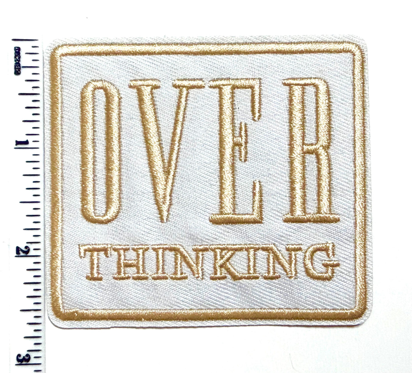 Over Thinking patch - Embroidered iron on patch