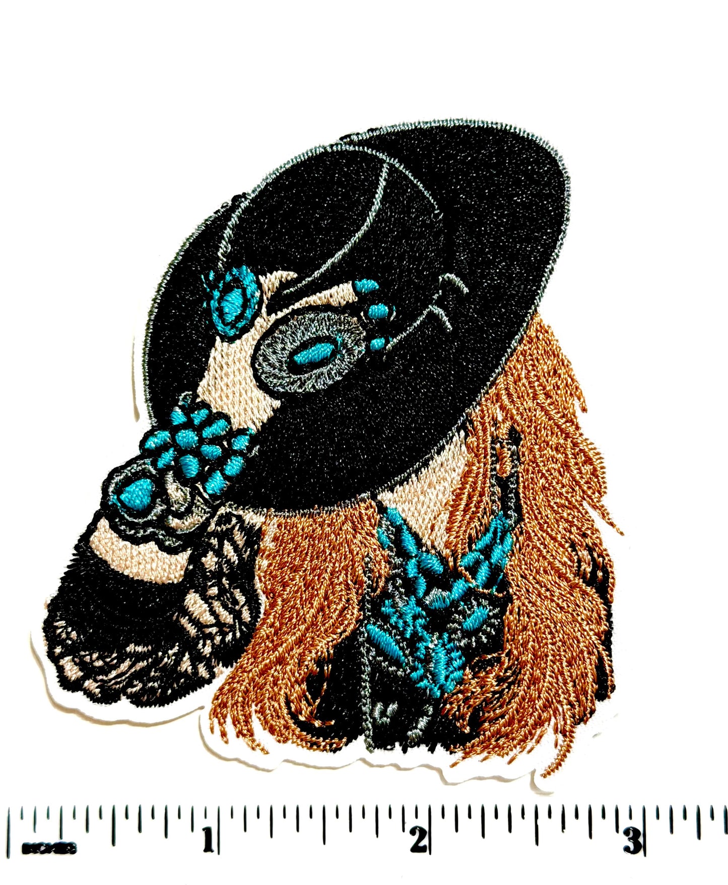 Cowgirls - Embroidered Iron on patches 3.25”