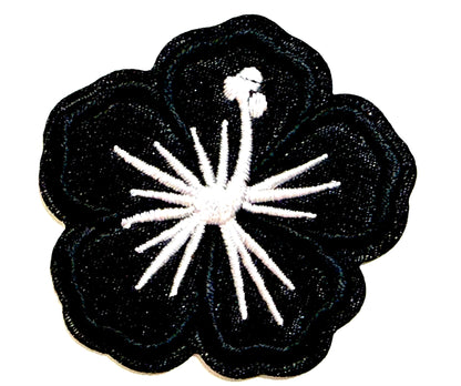 Hibiscus Flowers - Embroidered Iron On Patches 2”