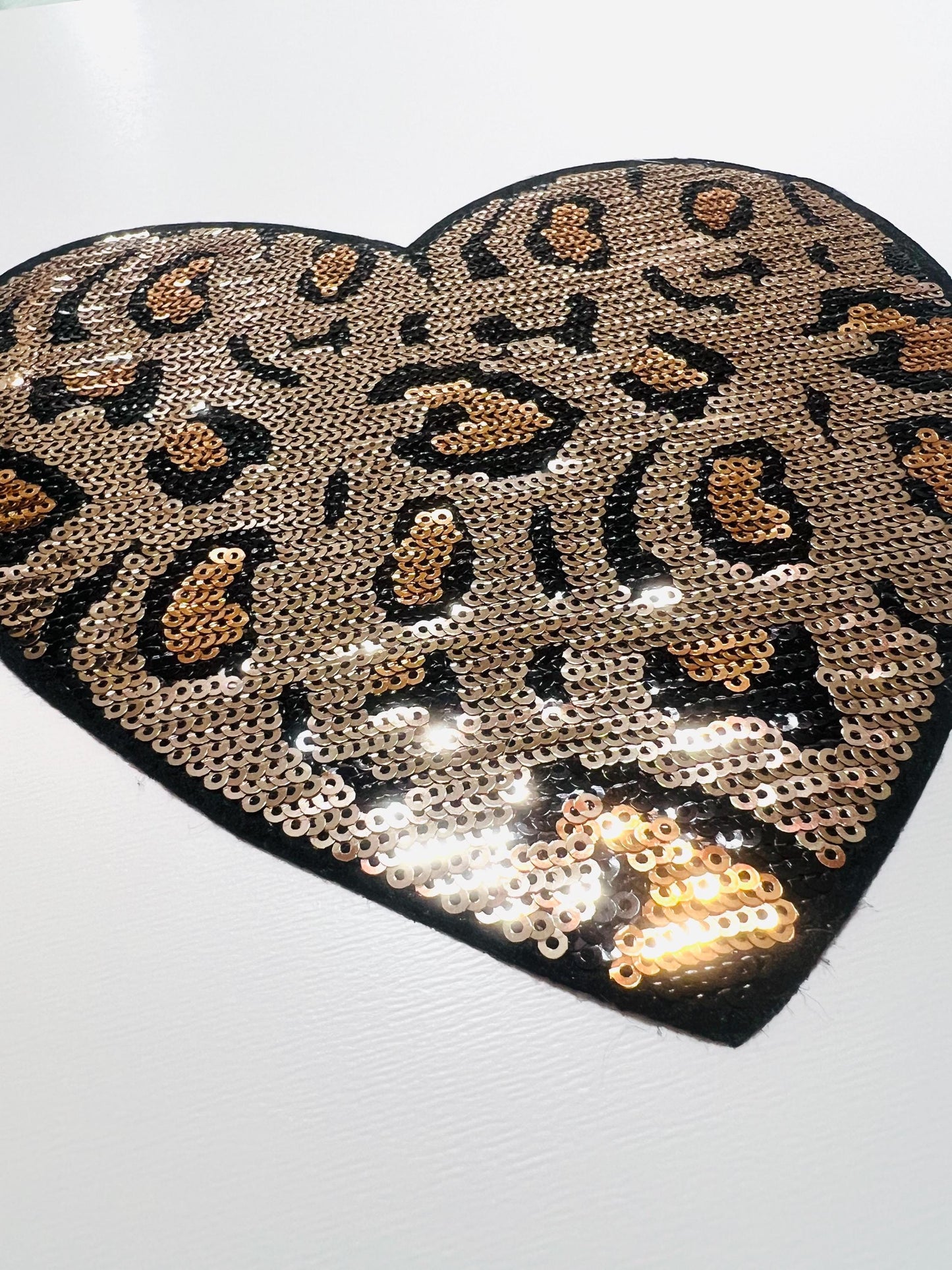 Hearts - Sequined Iron on patches
