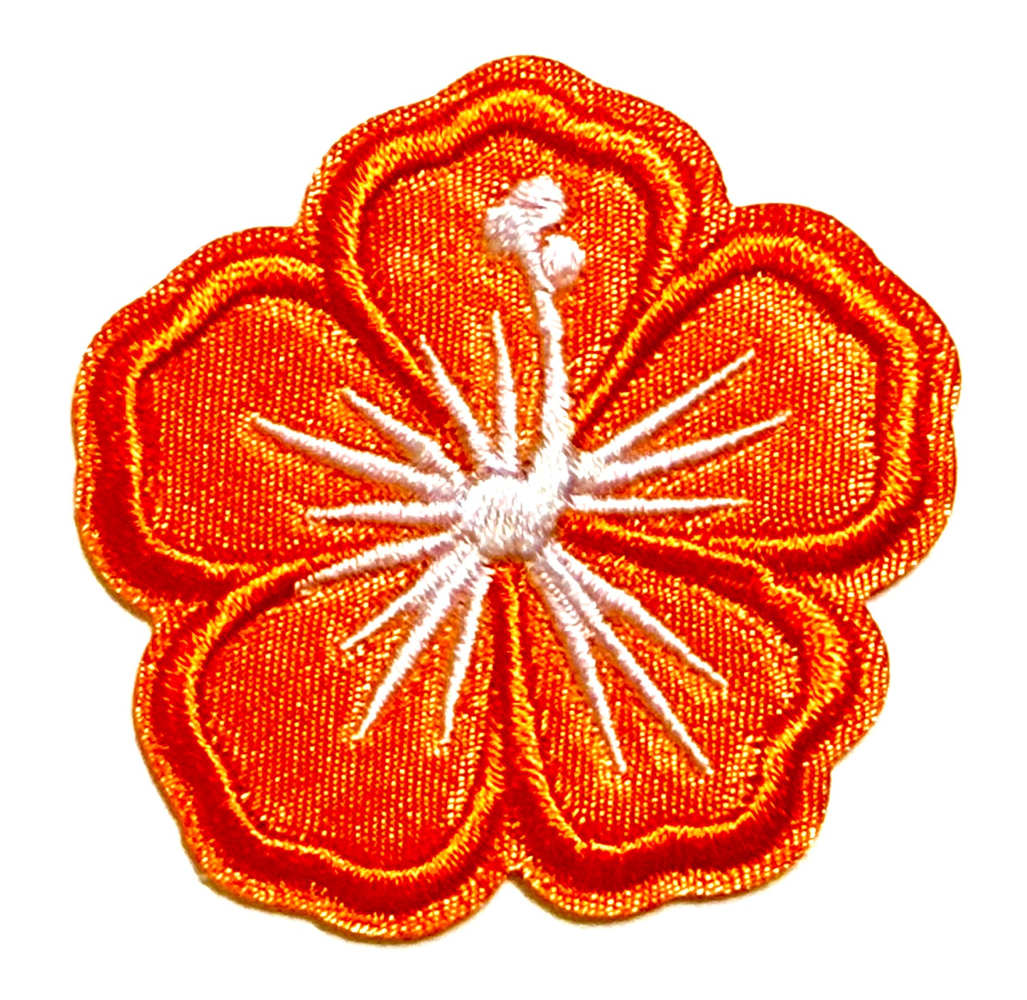 Hibiscus Flowers - Embroidered Iron On Patches 2”