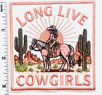 Cowgirl Patches - Embroidered Iron on patches 3”