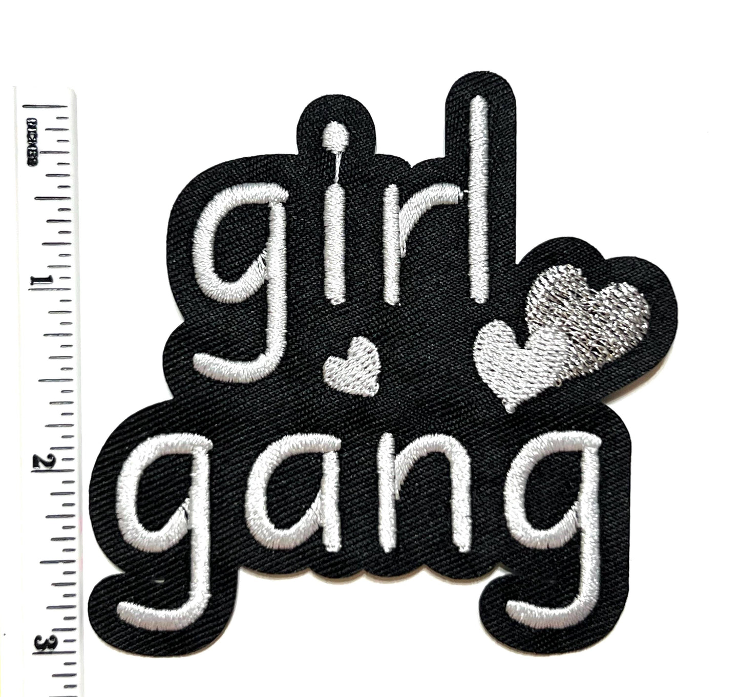 Girl Gang - Embroidered Iron on patch