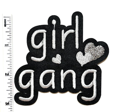 Girl Gang - Embroidered Iron on patch