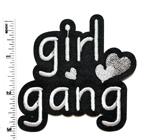 Girl Gang - Embroidered Iron on patch