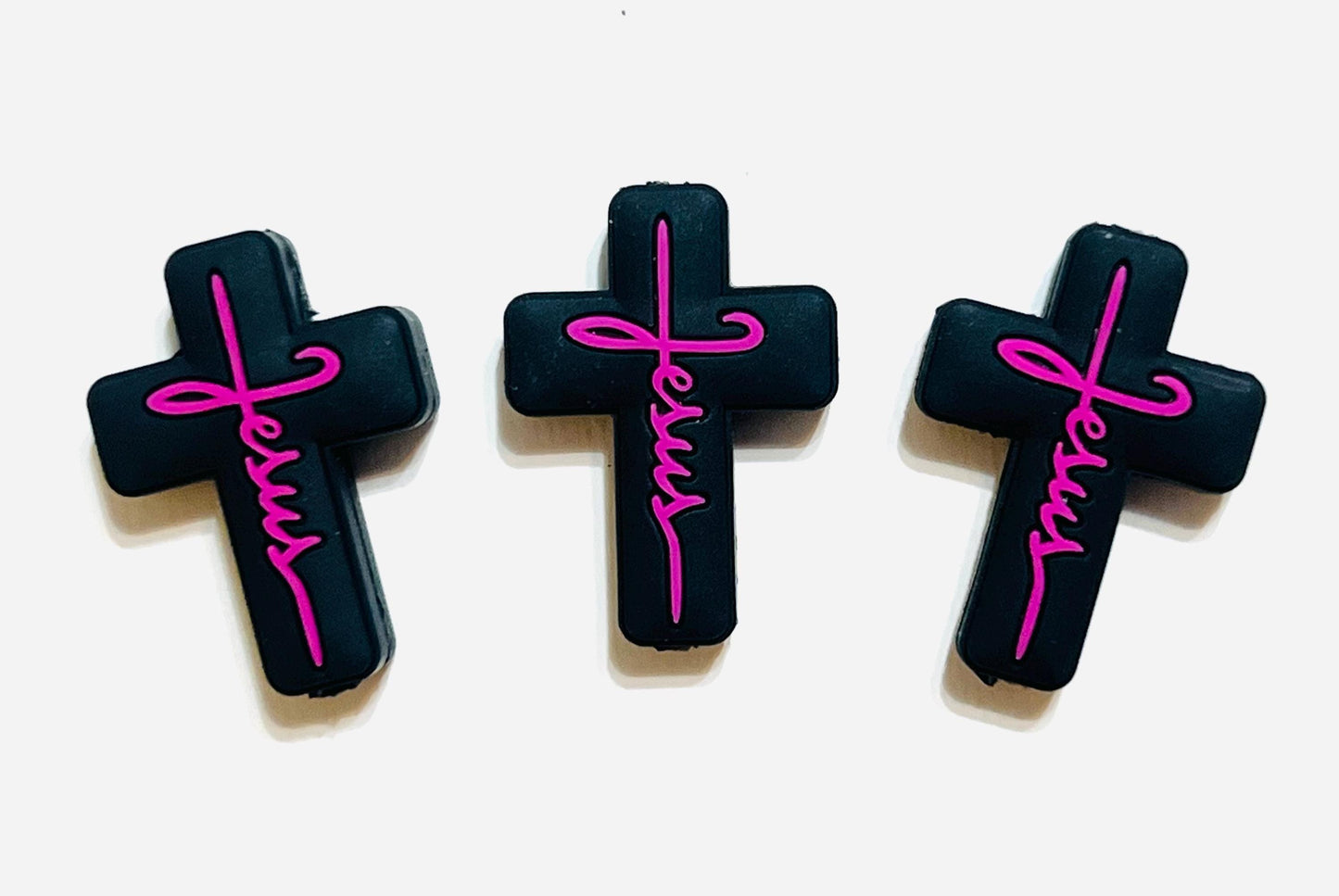 Jesus Cross - set of 3 double sided focals