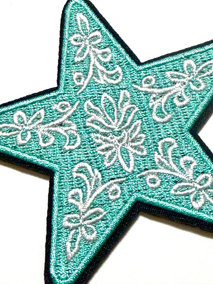 Star decorative detail patch - Embroidered DIY Iron on patch