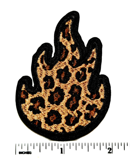 Camping patches - Glamping leopard print Iron On Patch