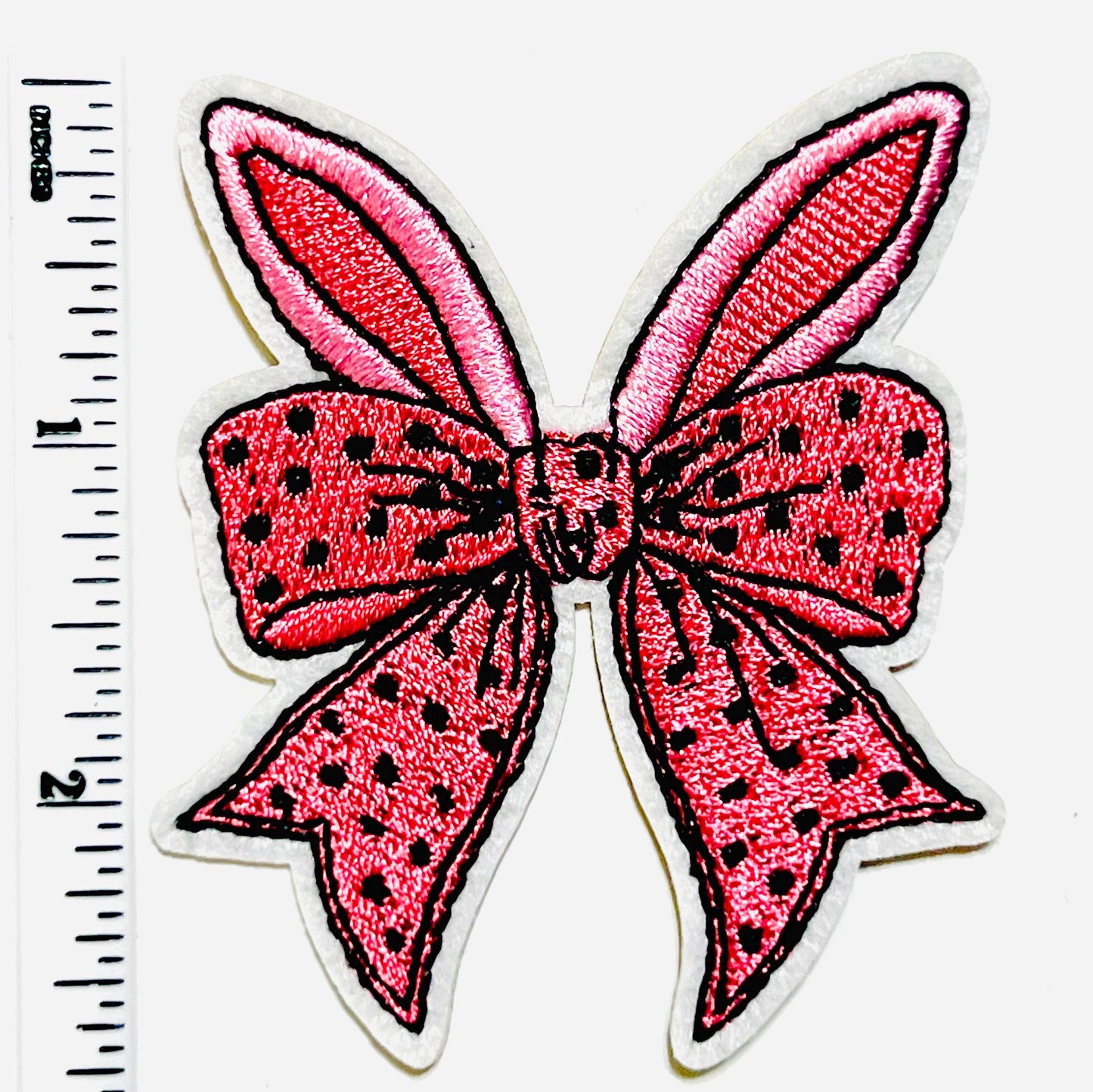 Easter Bunny Bow patches - Embroidered DIY Iron on patch