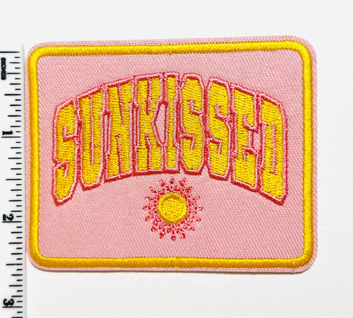 Sunkissed - Embroidered Iron on patch