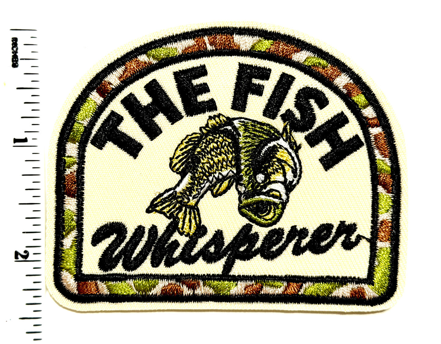 The Fish Whisperer - Embroidered Iron On Patch 3”