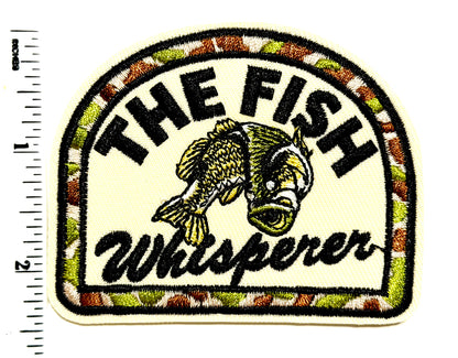 The Fish Whisperer - Embroidered Iron On Patch 3”
