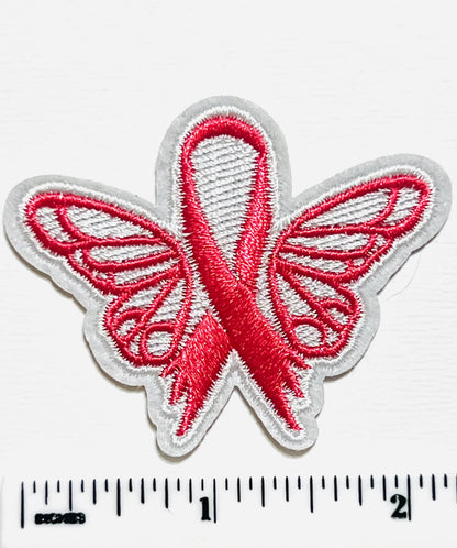 Breast cancer awareness - Embroidered Iron on patches