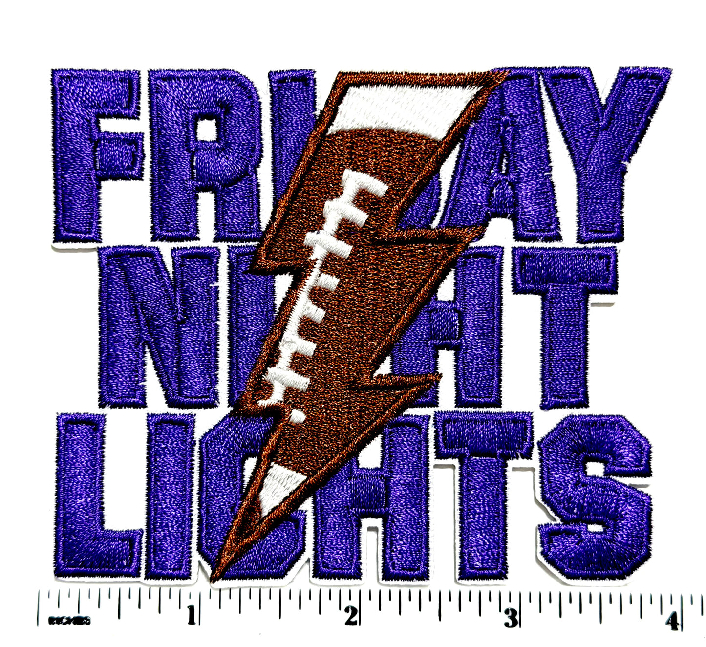 Friday Night Lights football patch - Embroidered Iron On Patch 4”