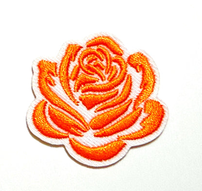 Neon Roses - Embroidered Iron on patches 1.5”