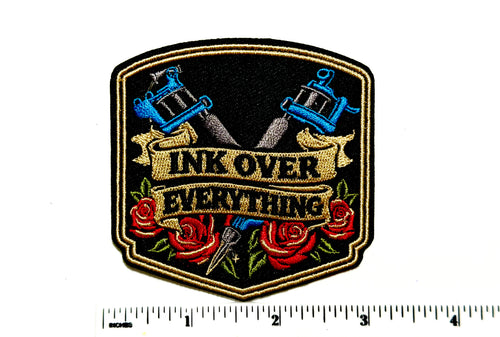 Ink Over Everything - Embroidered Iron on patch 3”