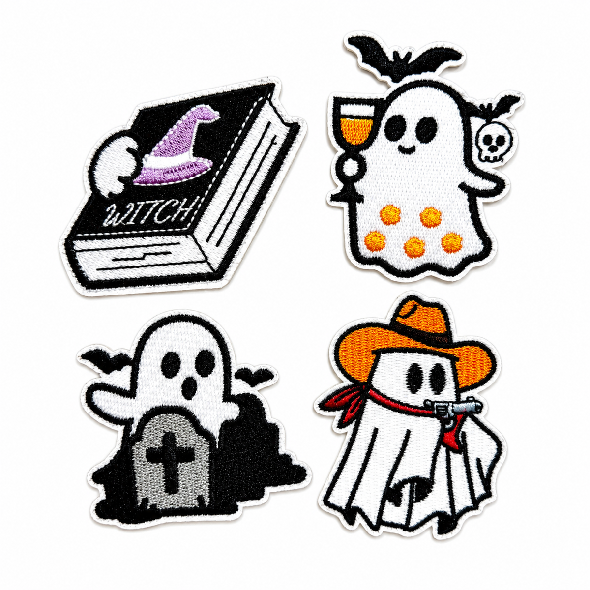 Halloween patches - Embroidered Iron on patches