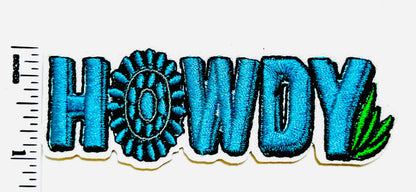 Turquoise Patches - Embroidered DIY Iron On Patch
