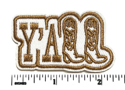 Y’all - Embroidered Iron on patch