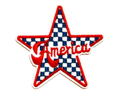 America checkered star 2.75”