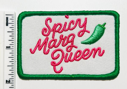 Spicy Marg Queen - Embroidered Iron on Patch