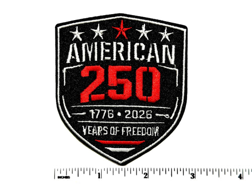 American 250 Years of Freedom patriotic 3”