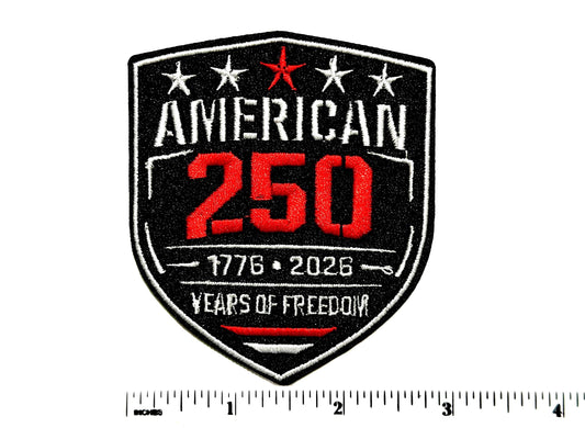American 250 Years of Freedom patriotic 3”