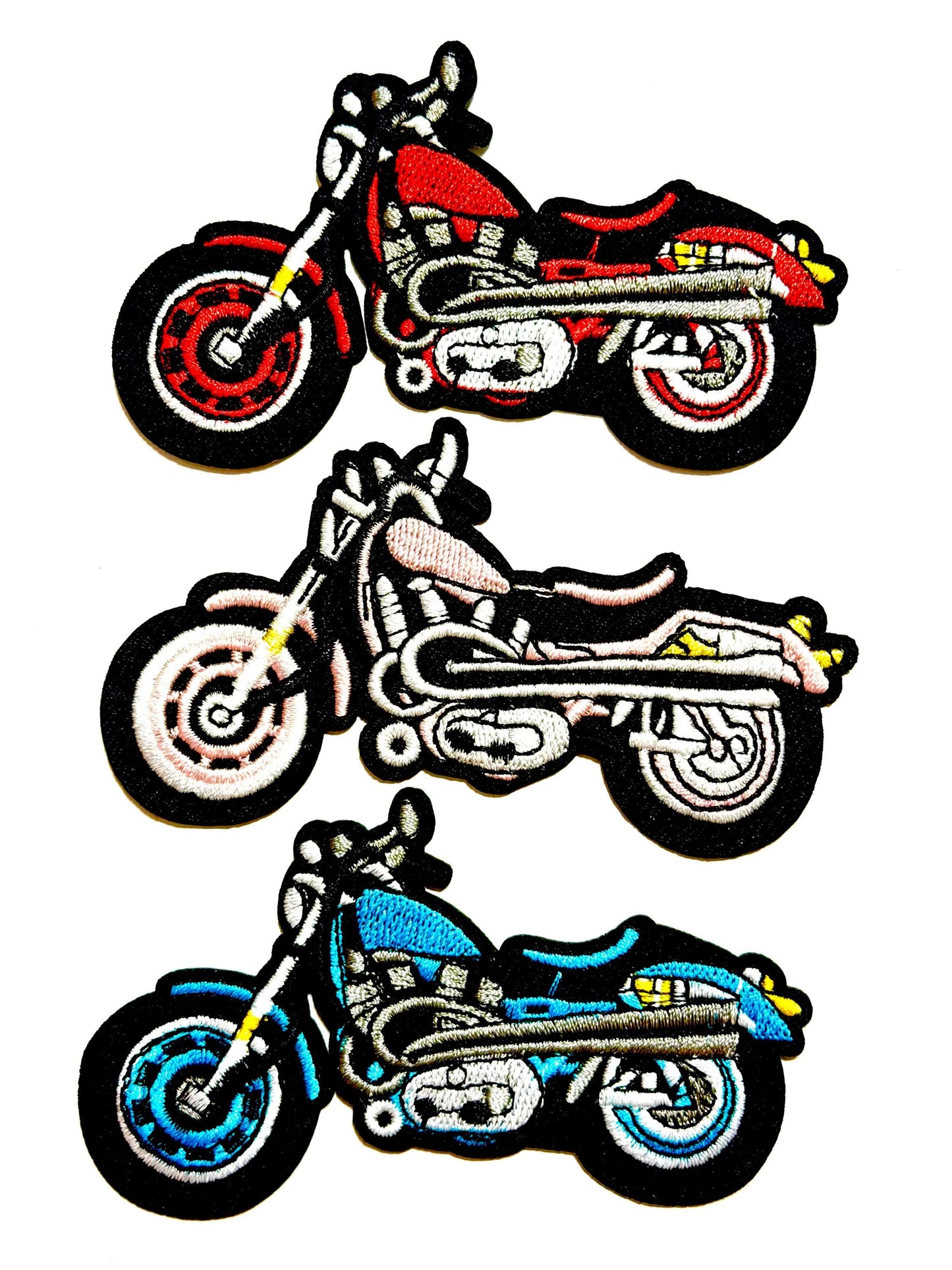 Motorcycle Patches – Embroidered Iron On Patches 4”