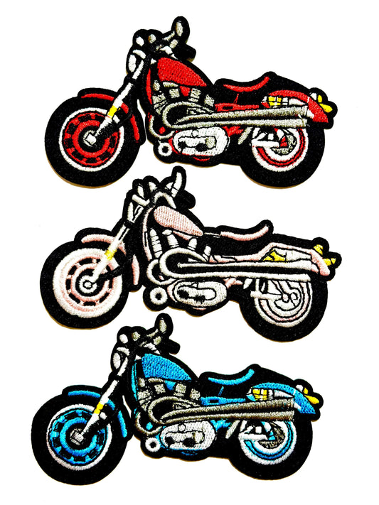 Motorcycle Patches – Embroidered Iron On Patches 4”