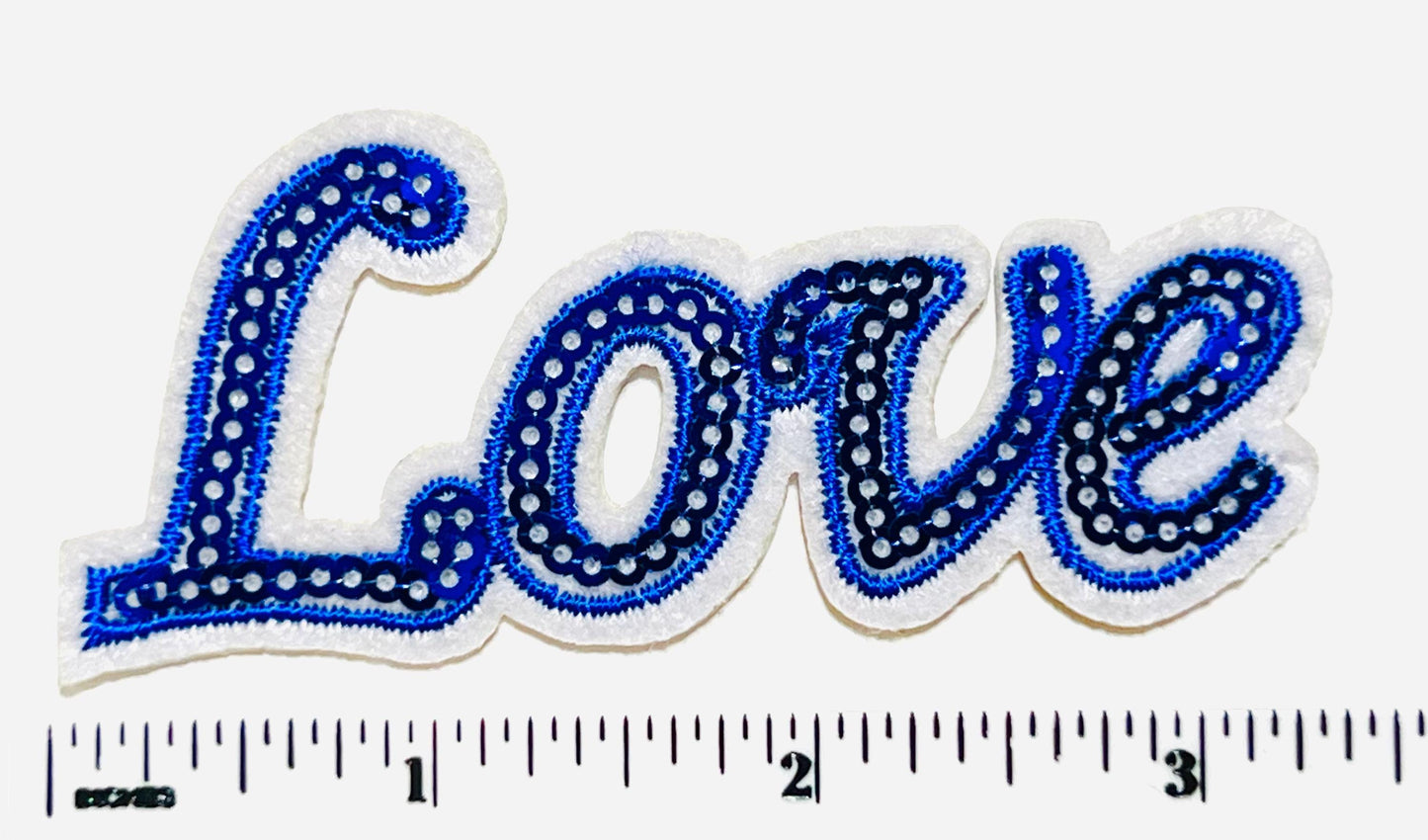 Love Sequins - Embroidered & sequins Iron on patch