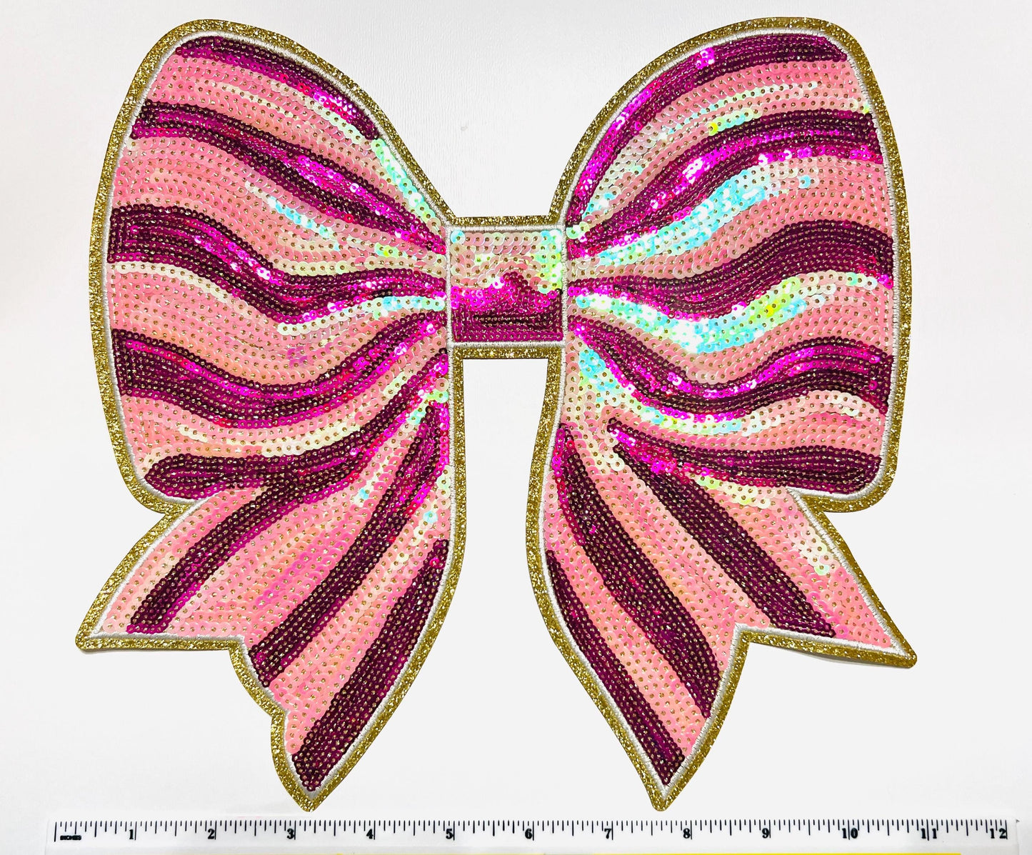 Bows - Sequins/Chenille Iron on patches