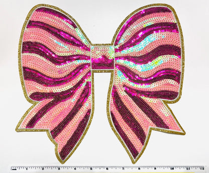 Bows - Sequins/Chenille Iron on patches