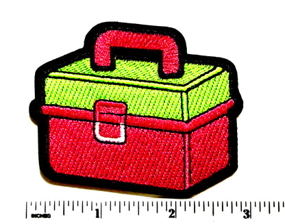 Fishing Gear neon patches - Embroidered Iron On Patches 3”