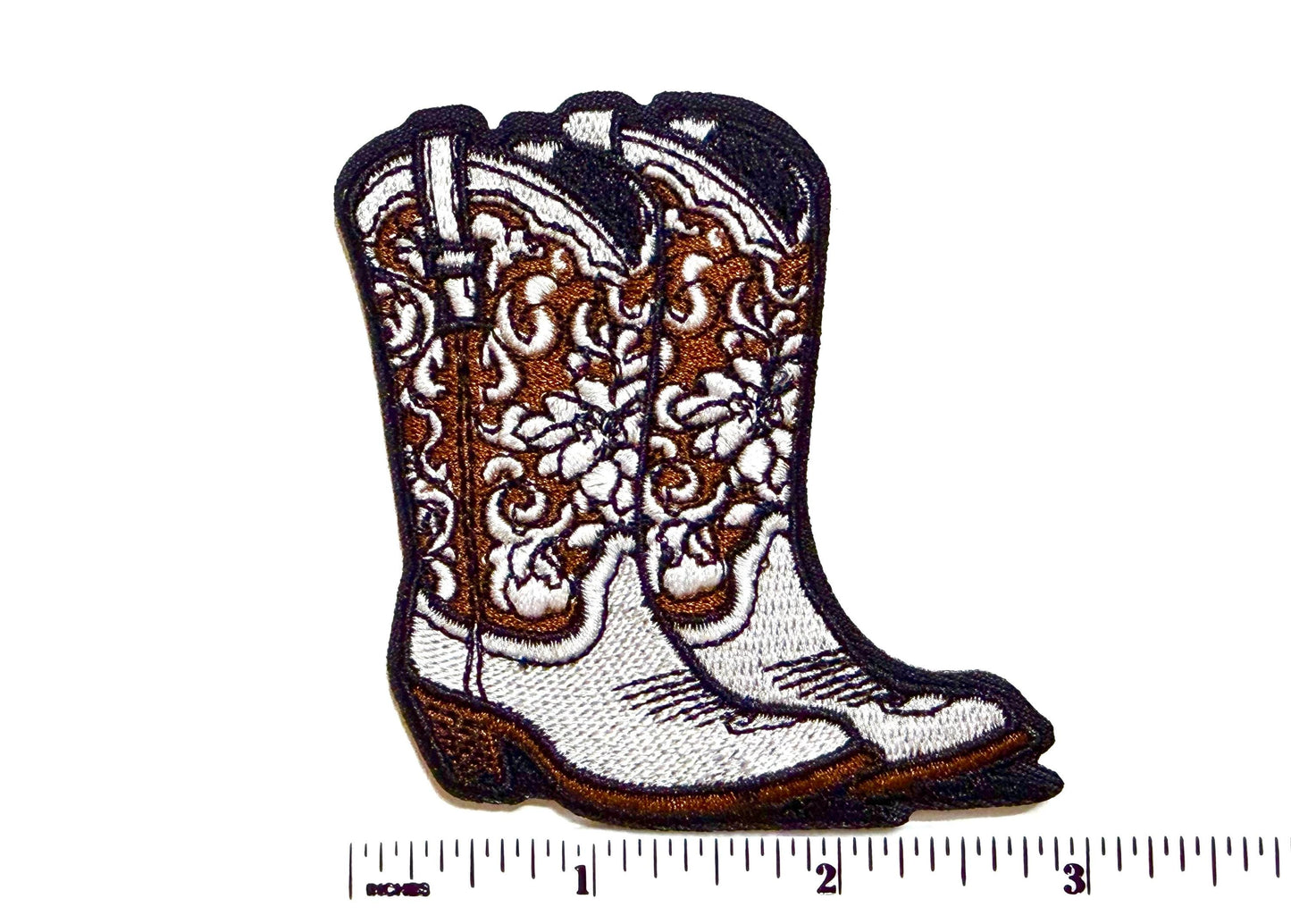Cowgirl Boots - Embroidered Iron on patch 3”