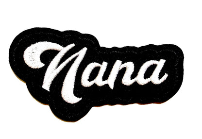 Gigi, Mimi or Nana patch 3.25” - Embroidered Iron on patch