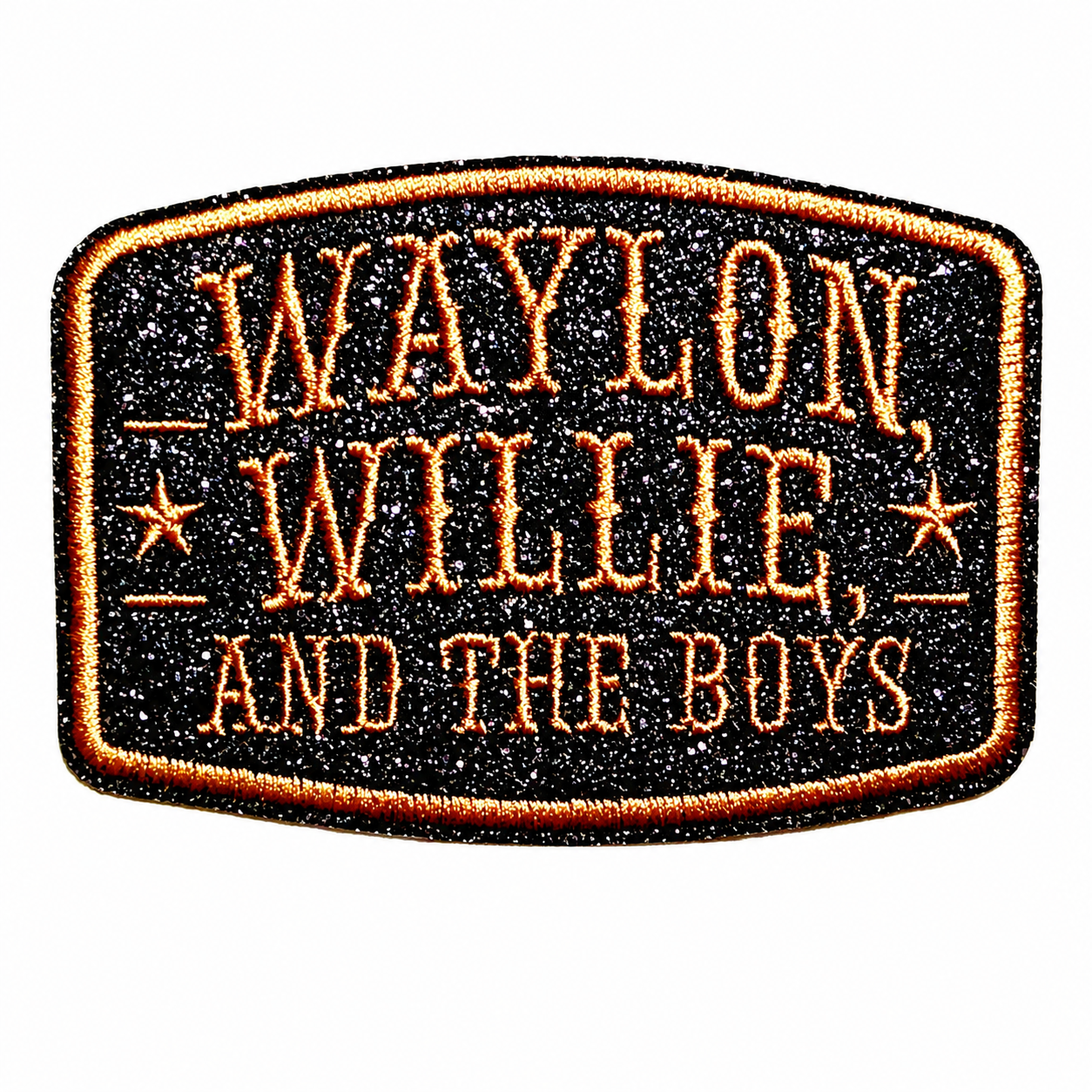 Waylon, Willie and the Boys - Embroidered Iron On Patch 3.5”
