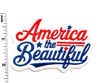 Embroidered America Patch – Iron-On Appliqué for Apparel, Bags
