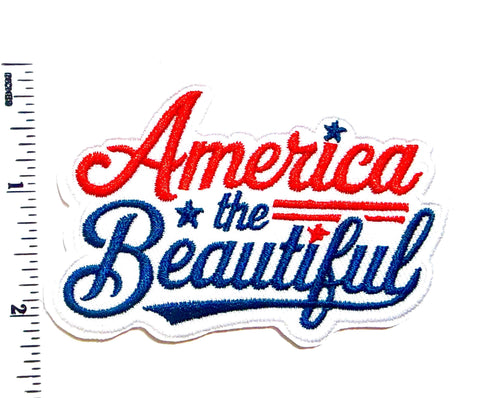 Embroidered America Patch – Iron-On Appliqué for Apparel, Bags