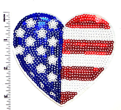 Patriotic patches - Sequins Iron on patches