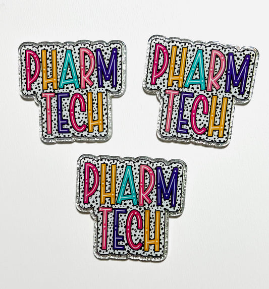 Pharm Tech - flatback acrylics SET OF 3