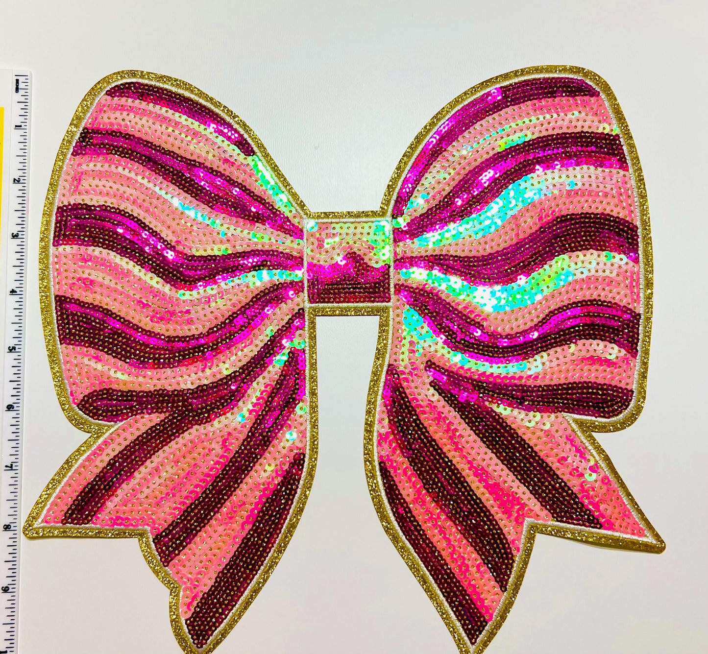 Bows - Sequins/Chenille Iron on patches