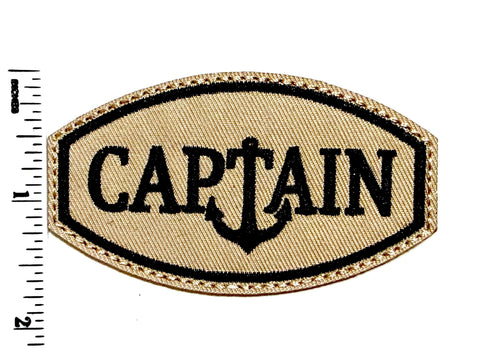 Captain - Embroidered Iron on patch 3.25”
