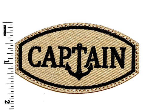Captain - Embroidered Iron on patch 3.25”