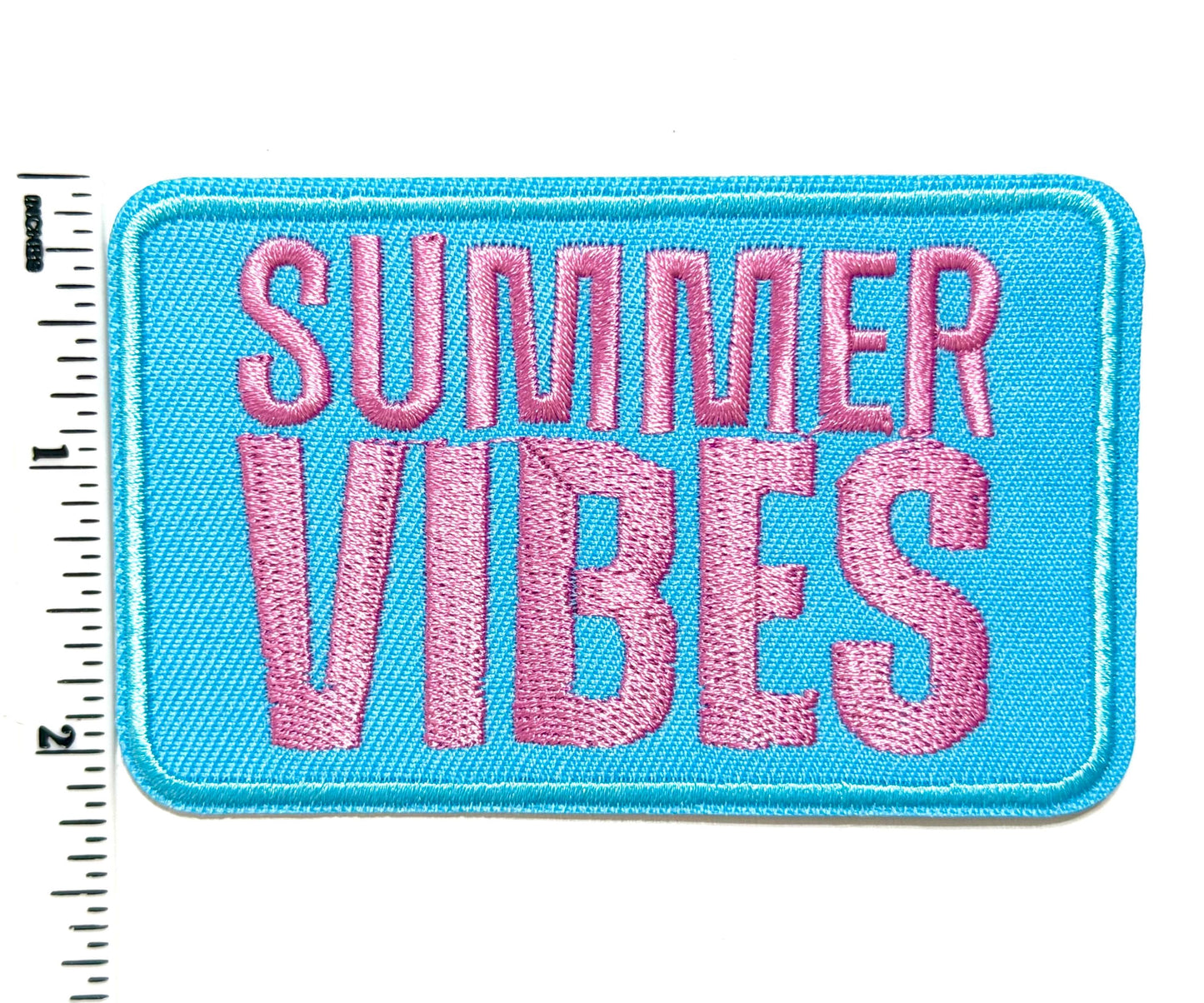 Summer Vibes patch - Embroidered DIY Iron on patch