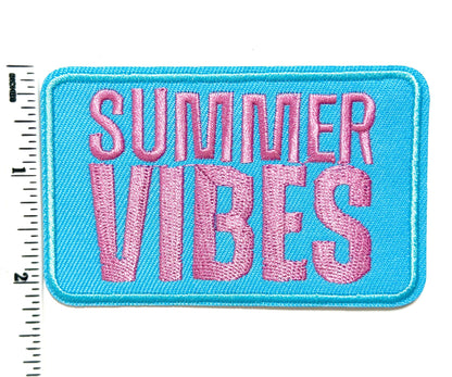 Summer Vibes patch - Embroidered DIY Iron on patch