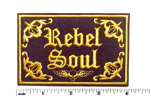Rebel Soul patch - Embroidered DIY Iron on patch