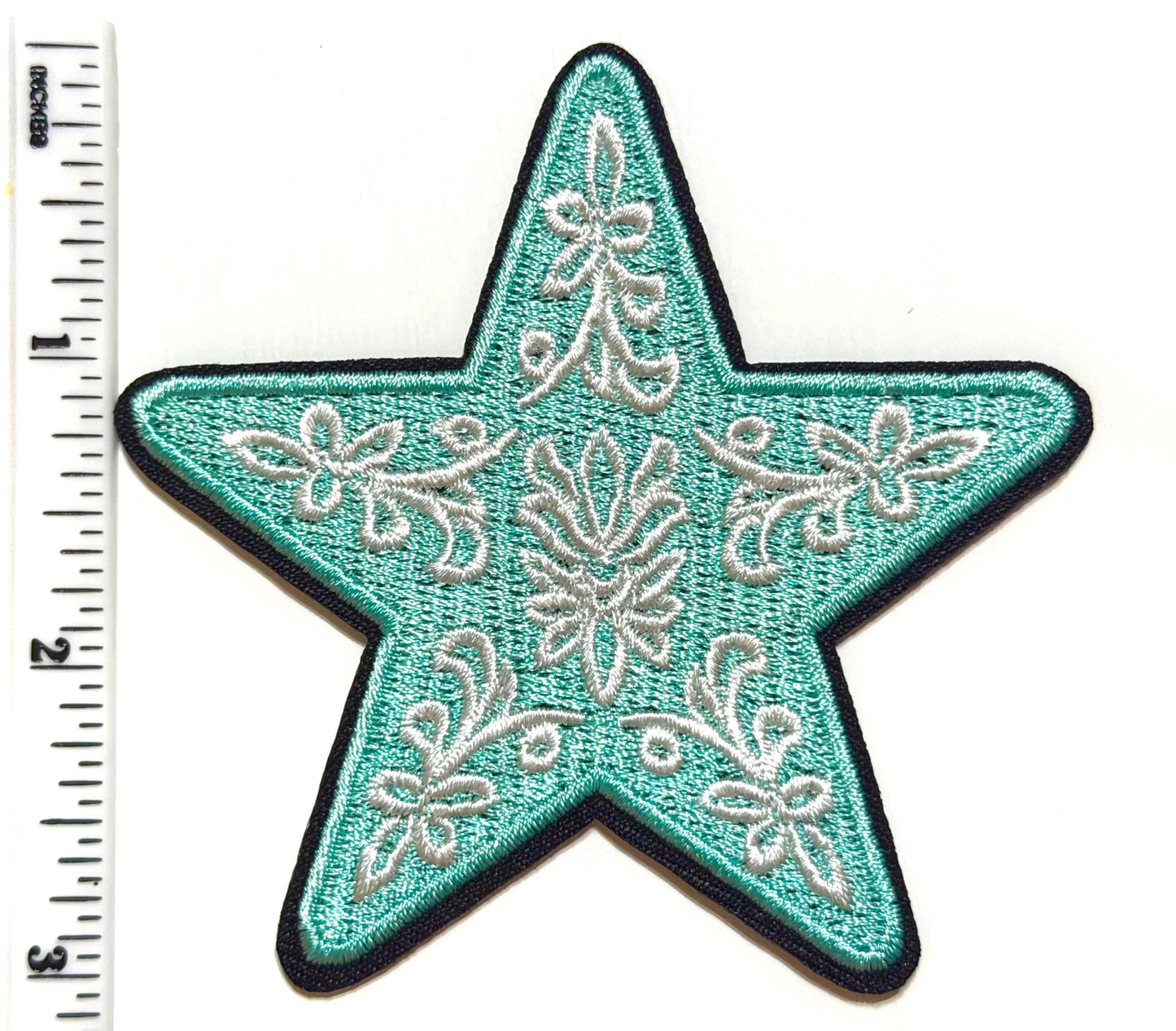 Star decorative detail patch - Embroidered DIY Iron on patch