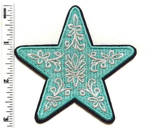 Star decorative detail patch - Embroidered DIY Iron on patch
