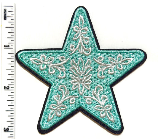 Star decorative detail patch - Embroidered DIY Iron on patch