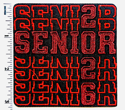 Senior 2026 Patches - Embroidered Iron on patches